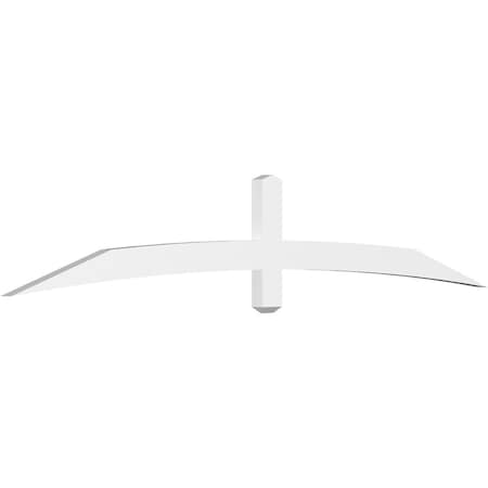 Bellingham Architectural Grade PVC Gable Bracket, 96W X 16H X 2D X 4F, 4/12 Pitch